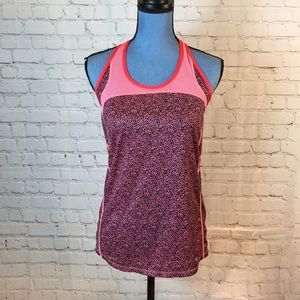 Nike Pink Dri-Fit T Back Workout Top Sleeveless Shirt Small